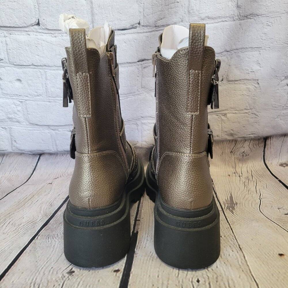 GUESS Women's Valicia Lug Sole Buckle Boots - Picture 6 of 8